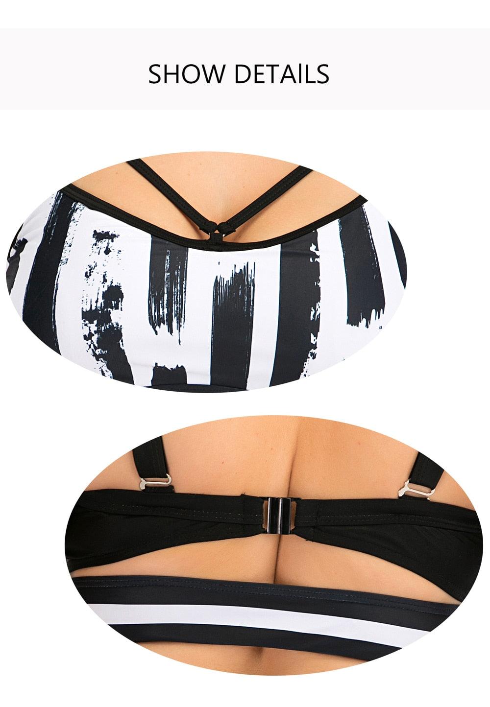Women Push Up Bikini Sets Swimwear Women Swimsuit  Plus Larges Size Bathing Swimming  Suits Beachwear Women's Swimsuits Halter Push Up Bikini Two Piece Bathing Suits Women Plus Size Bikini Stevvex