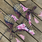 Women Push-up Bikini Swimwear Adjustable Swimsuit Bathing Suit Beachwear Women's Tie Bikini Lace Up Bottom String Swimsuit Bandage Swim Beach Wear Summer Comfortable Bikini Set Stevvex