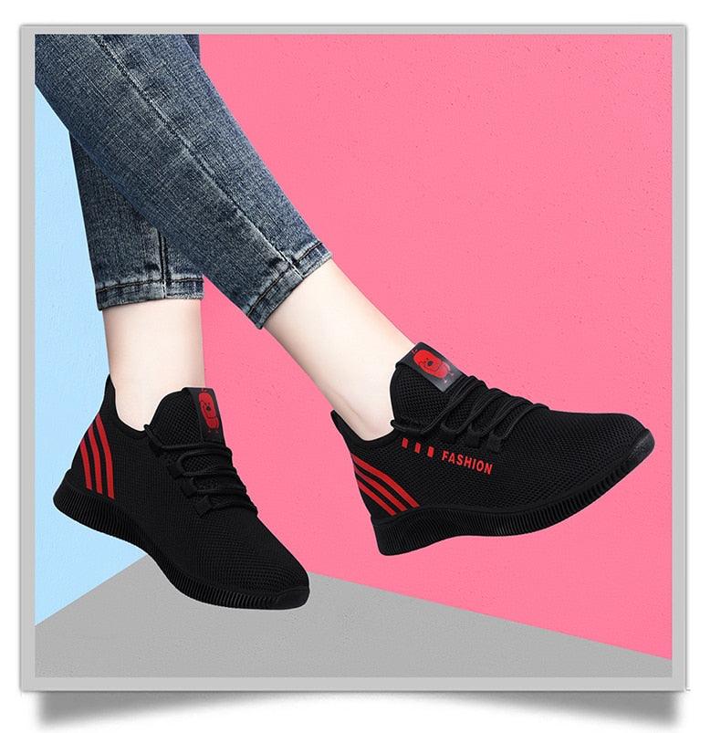 Women Running Shoes Air Mesh Sneakers Breathable Soft Light Woman Sport Shoes Walking Jogging Casual Shoes Breathable Walking Mesh Flats Sport Running Sneakers Stevvex