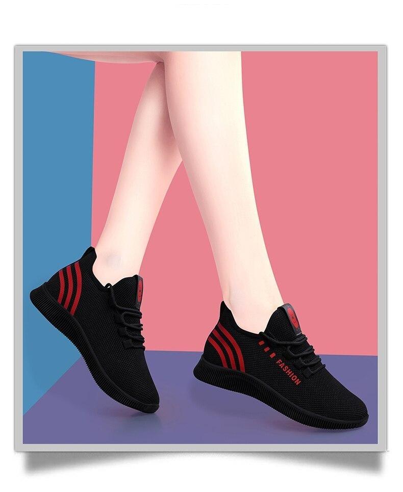 Women Running Shoes Air Mesh Sneakers Breathable Soft Light Woman Sport Shoes Walking Jogging Casual Shoes Breathable Walking Mesh Flats Sport Running Sneakers Stevvex