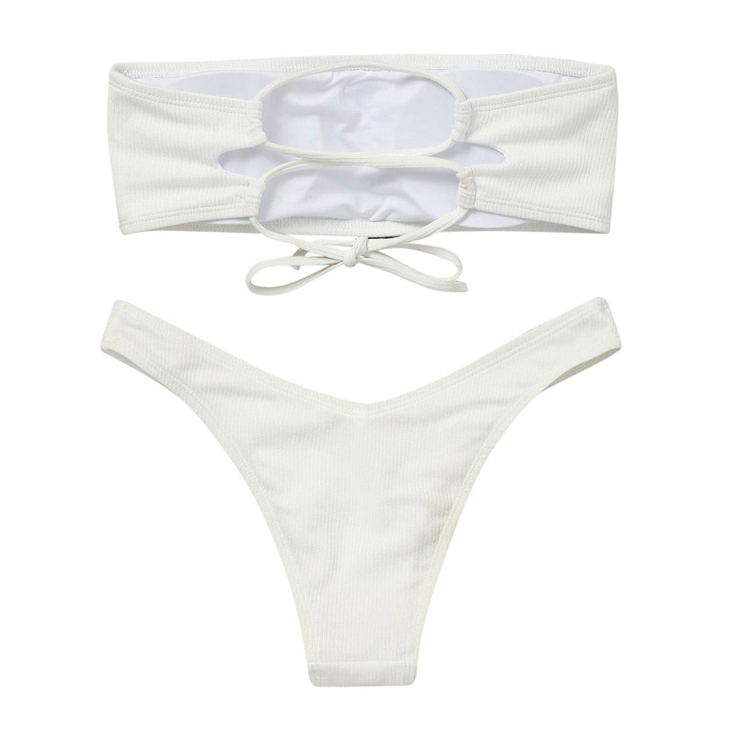 Women's Bikini High Waist Tummy Control Two Piece Swimsuit Swimwear Girl Beach Bathing Suit Woman Fashion Swimwear Padded High Waist Cheeky Bathing Suit Stevvex