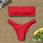 Women's Bikini High Waist Tummy Control Two Piece Swimsuit Swimwear Girl Beach Bathing Suit Woman Fashion Swimwear Padded High Waist Cheeky Bathing Suit Stevvex