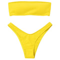 Women's Bikini High Waist Tummy Control Two Piece Swimsuit Swimwear Girl Beach Bathing Suit Woman Fashion Swimwear Padded High Waist Cheeky Bathing Suit Stevvex