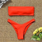 Women's Bikini High Waist Tummy Control Two Piece Swimsuit Swimwear Girl Beach Bathing Suit Woman Fashion Swimwear Padded High Waist Cheeky Bathing Suit Stevvex