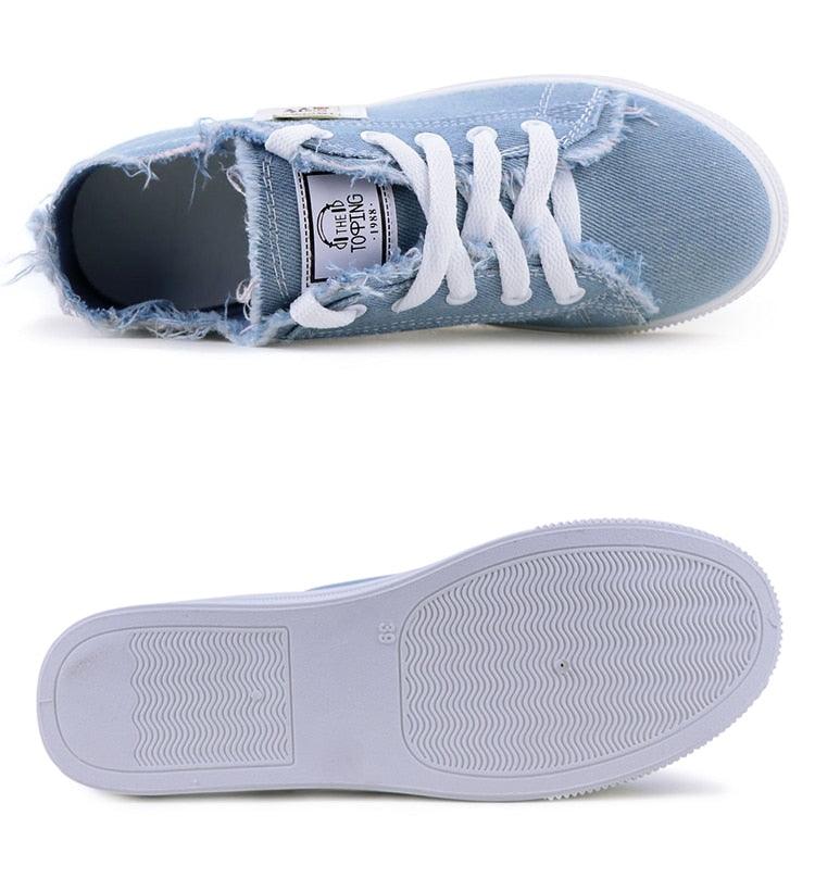 Women's Canvas Breathable Classic Summer Sneakers Lace-Up Shoes Casual Outdoor Men Sneakers Womens Canvas Sneakers Low Top Tennis White Shoes Stevvex