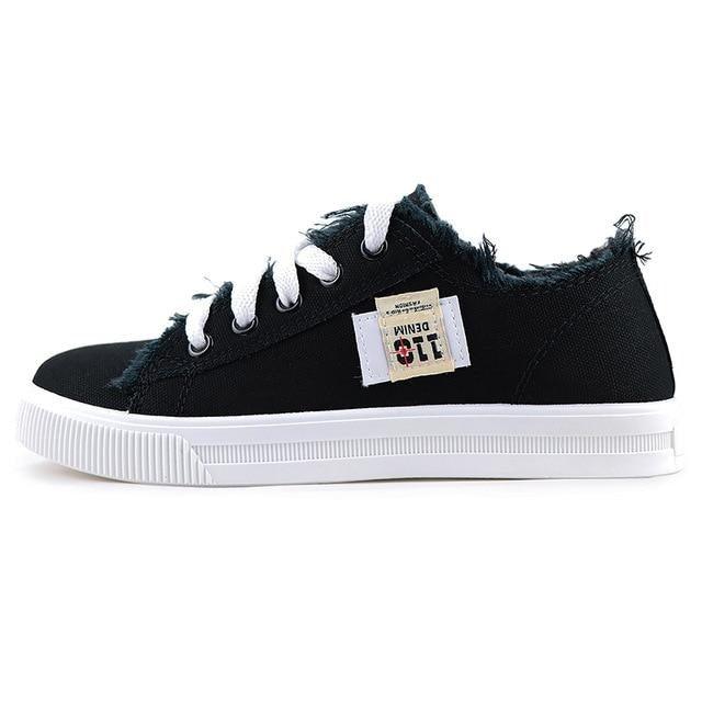 Women's Canvas Breathable Classic Summer Sneakers Lace-Up Shoes Casual Outdoor Men Sneakers Womens Canvas Sneakers Low Top Tennis White Shoes Stevvex