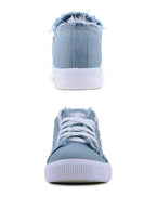 Women's Canvas Breathable Classic Summer Sneakers Lace-Up Shoes Casual Outdoor Men Sneakers Womens Canvas Sneakers Low Top Tennis White Shoes Stevvex