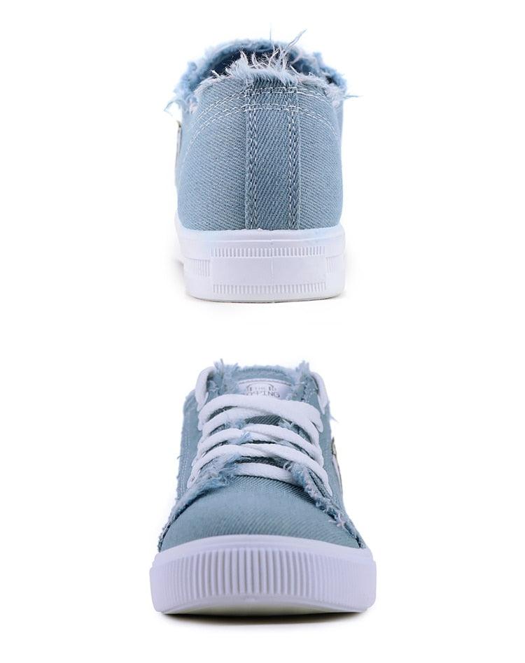 Women's Canvas Breathable Classic Summer Sneakers Lace-Up Shoes Casual Outdoor Men Sneakers Womens Canvas Sneakers Low Top Tennis White Shoes Stevvex
