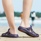 Women's Casual Clogs Breathable Sandals Home Slippers Summer Slip On Women Flip Flops Shoes Clogs Garden Clogs Shoes Beach Sneaker Work Summer Breathable Lightweight Quick Drying Sandals Stevvex