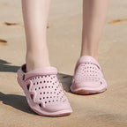 Women's Casual Clogs Breathable Sandals Home Slippers Summer Slip On Women Flip Flops Shoes Clogs Garden Clogs Shoes Beach Sneaker Work Summer Breathable Lightweight Quick Drying Sandals Stevvex