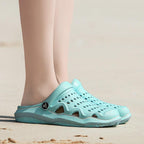 Women's Casual Clogs Breathable Sandals Home Slippers Summer Slip On Women Flip Flops Shoes Clogs Garden Clogs Shoes Beach Sneaker Work Summer Breathable Lightweight Quick Drying Sandals Stevvex