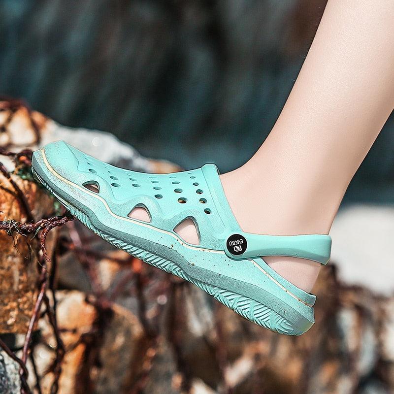 Women's Casual Clogs Breathable Sandals Home Slippers Summer Slip On Women Flip Flops Shoes Clogs Garden Clogs Shoes Beach Sneaker Work Summer Breathable Lightweight Quick Drying Sandals Stevvex