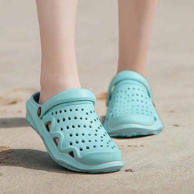 Women's Casual Clogs Breathable Sandals Home Slippers Summer Slip On Women Flip Flops Shoes Clogs Garden Clogs Shoes Beach Sneaker Work Summer Breathable Lightweight Quick Drying Sandals Stevvex