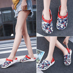 Women's Casual Clogs Breathable Sandals Home Slippers Summer Slip On Women Flip Flops Shoes Clogs Garden Clogs Shoes Beach Sneaker Work Summer Breathable Lightweight Quick Drying Sandals Stevvex