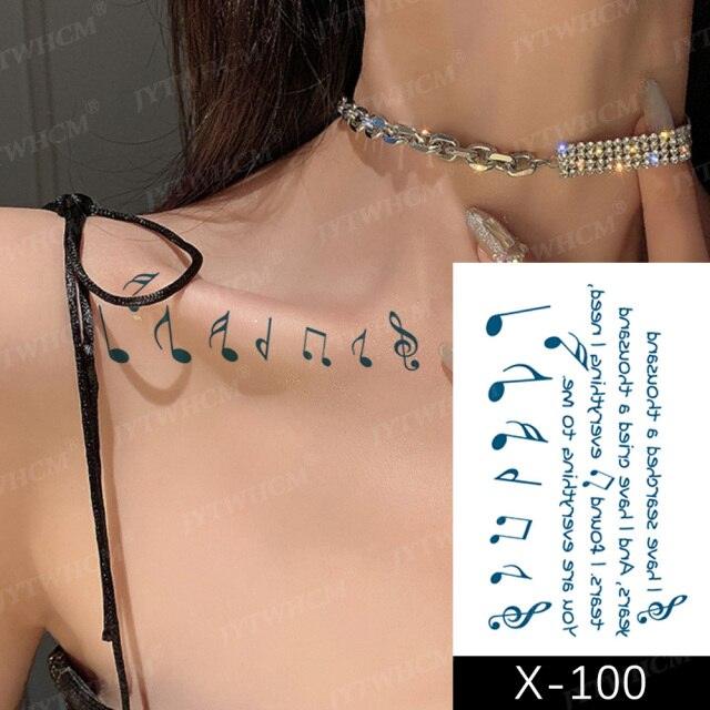 Women's Different Stickers Tattoo Temporary Waterproof Neck Arm Leg Tattoo Colorful Design Stevvex