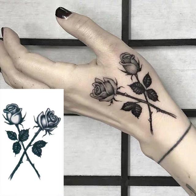 Women's Different Stickers Tattoo Temporary Waterproof Neck Arm Leg Tattoo Colorful Design Stevvex