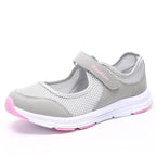 Women's Elegant Walking Shoes Flat Outdoor Comfortable Breathable Casual Soft Sole Lightweight Sport Running Fashion Breathable Mesh Womens Espadrilles Stevvex
