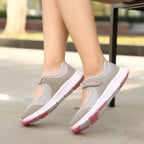 Women's Elegant Walking Shoes Flat Outdoor Comfortable Breathable Casual Soft Sole Lightweight Sport Running Fashion Breathable Mesh Womens Espadrilles Stevvex