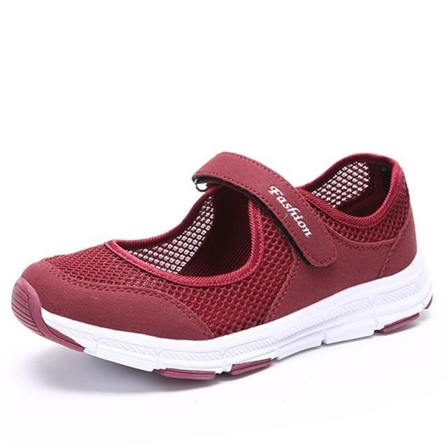 Women's Elegant Walking Shoes Flat Outdoor Comfortable Breathable Casual Soft Sole Lightweight Sport Running Fashion Breathable Mesh Womens Espadrilles Stevvex