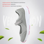Women's Elegant Walking Shoes Flat Outdoor Comfortable Breathable Casual Soft Sole Lightweight Sport Running Fashion Breathable Mesh Womens Espadrilles Stevvex