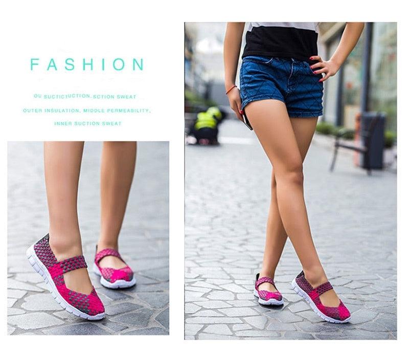 Women's Espadrilles Casual Shoes Spring Comfortable Sneakers Breathable Flat Shoes Summer Outdoor Slip On Fashion Breathable Mesh Casual Shoes Flat Shoes Women Espadrille Stevvex