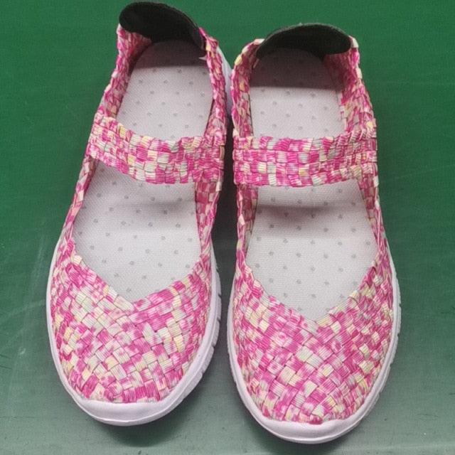 Women's Espadrilles Casual Shoes Spring Comfortable Sneakers Breathable Flat Shoes Summer Outdoor Slip On Fashion Breathable Mesh Casual Shoes Flat Shoes Women Espadrille Stevvex