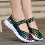Women's Espadrilles Casual Shoes Spring Comfortable Sneakers Breathable Flat Shoes Summer Outdoor Slip On Fashion Breathable Mesh Casual Shoes Flat Shoes Women Espadrille Stevvex