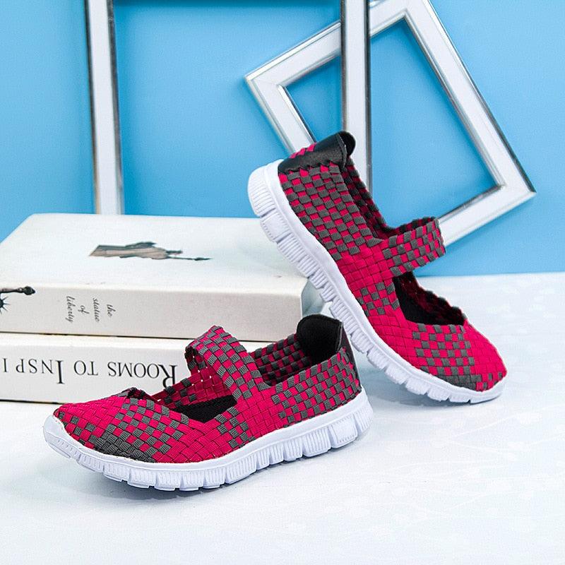 Women's Espadrilles Casual Shoes Spring Comfortable Sneakers Breathable Flat Shoes Summer Outdoor Slip On Fashion Breathable Mesh Casual Shoes Flat Shoes Women Espadrille Stevvex