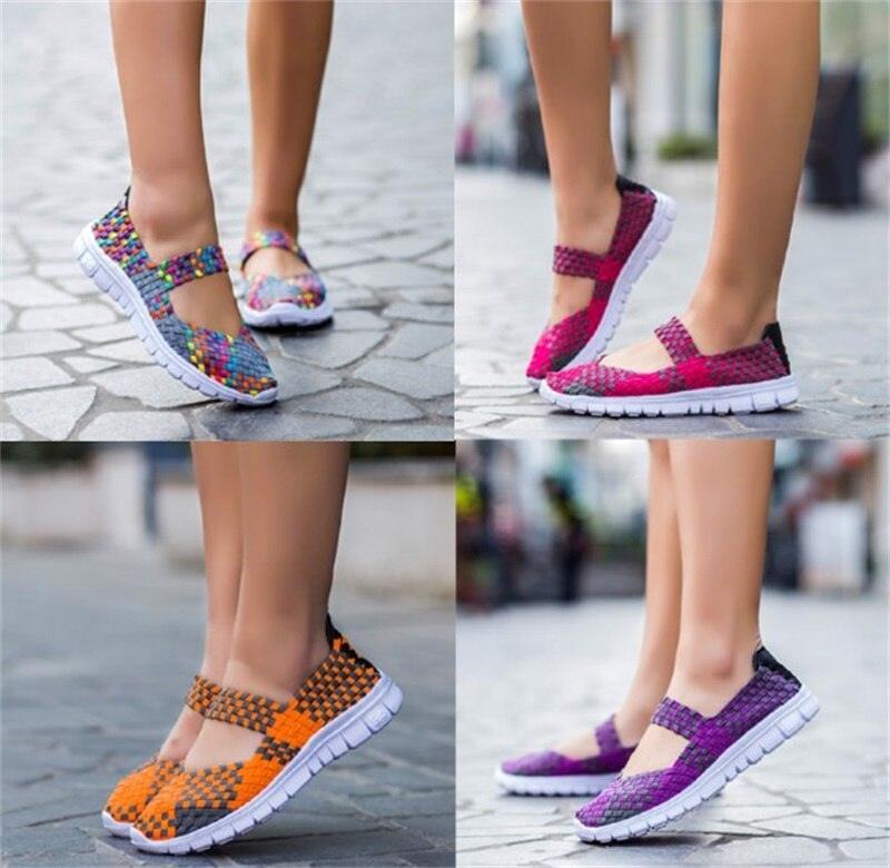 Women's Espadrilles Casual Shoes Spring Comfortable Sneakers Breathable Flat Shoes Summer Outdoor Slip On Fashion Breathable Mesh Casual Shoes Flat Shoes Women Espadrille Stevvex