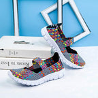 Women's Espadrilles Casual Shoes Spring Comfortable Sneakers Breathable Flat Shoes Summer Outdoor Slip On Fashion Breathable Mesh Casual Shoes Flat Shoes Women Espadrille Stevvex