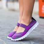 Women's Espadrilles Casual Shoes Spring Comfortable Sneakers Breathable Flat Shoes Summer Outdoor Slip On Fashion Breathable Mesh Casual Shoes Flat Shoes Women Espadrille Stevvex