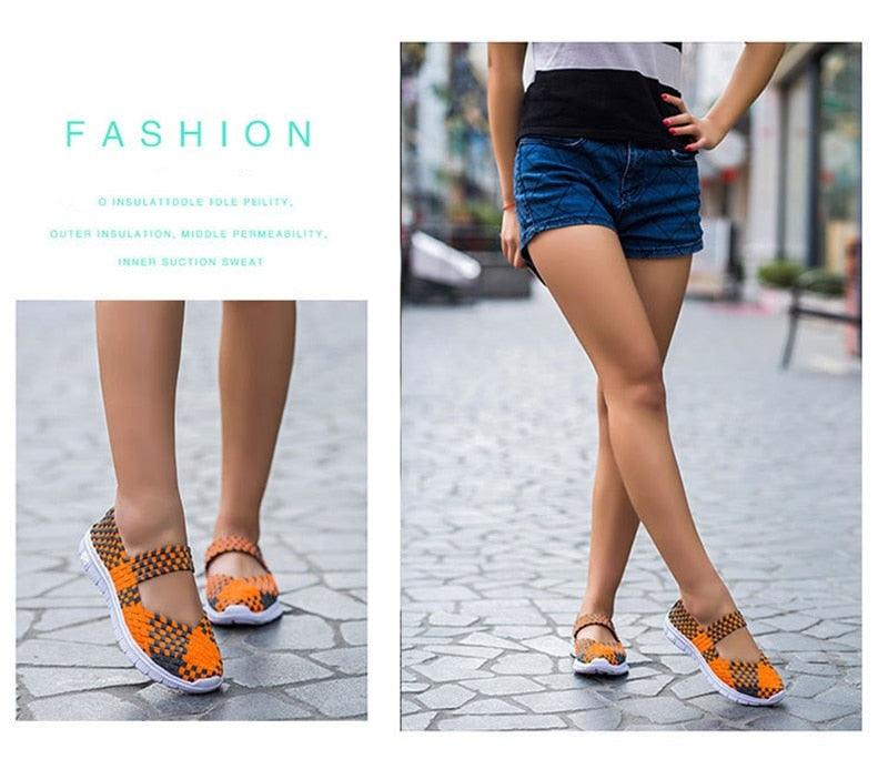 Women's Espadrilles Casual Shoes Spring Comfortable Sneakers Breathable Flat Shoes Summer Outdoor Slip On Fashion Breathable Mesh Casual Shoes Flat Shoes Women Espadrille Stevvex