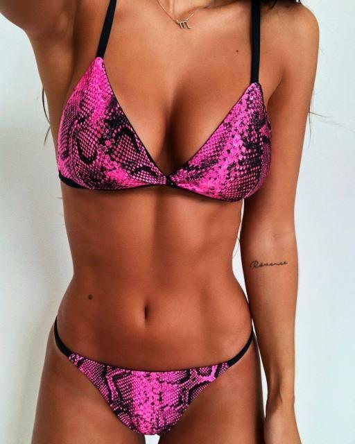 Women's Floral Printed Bikini Sets Push-Up Padded Bra Swimsuit Swimwear Bathing Suit Flower Beachwear Costume Floral Printed Swimsuit Triangle Bikini Tie Side High Cut Cheeky Bikini Set Stevvex