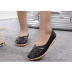 Women's Genuine Leather Flats Sandals Elegant Comfortable Soft Non Slip Design For Women Stevvex