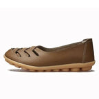 Women's Genuine Leather Flats Sandals Elegant Comfortable Soft Non Slip Design For Women Stevvex
