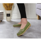 Women's Genuine Leather Flats Sandals Elegant Comfortable Soft Non Slip Design For Women Stevvex