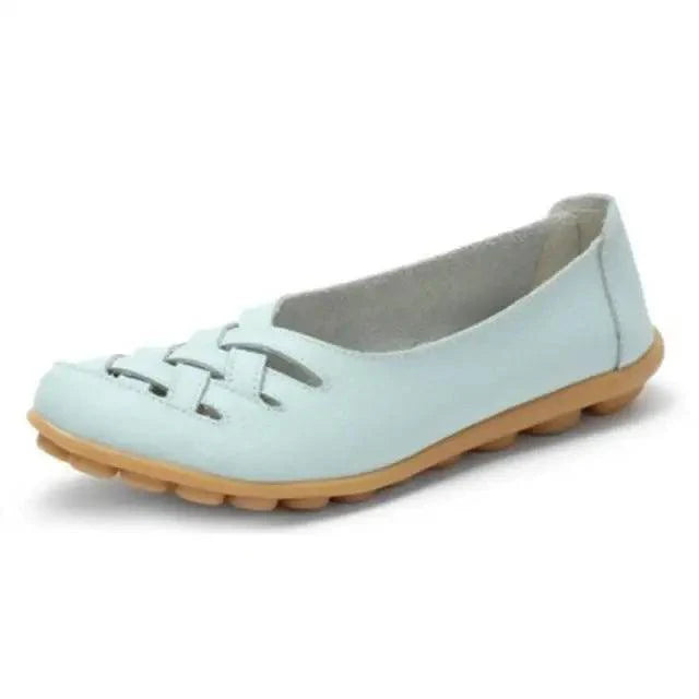 Women's Genuine Leather Flats Sandals Elegant Comfortable Soft Non Slip Design For Women Stevvex