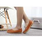 Women's Genuine Leather Flats Sandals Elegant Comfortable Soft Non Slip Design For Women Stevvex