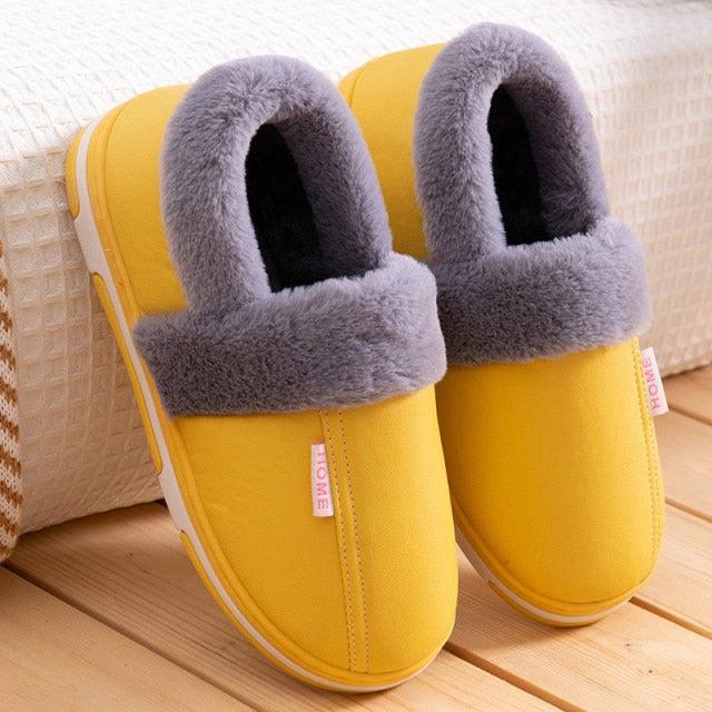 Women's Home Slippers Plush Warm House Shoes Non-Slip Soft Winter Indoors Bedroom Couples Floor Slipper Comfy Warm Memory Foam Faux Fur Indoor Outdoor Non Slip Winter Home Shoes Stevvex