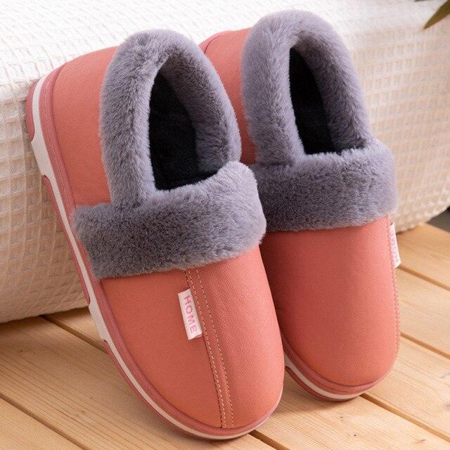Women's Home Slippers Plush Warm House Shoes Non-Slip Soft Winter Indoors Bedroom Couples Floor Slipper Comfy Warm Memory Foam Faux Fur Indoor Outdoor Non Slip Winter Home Shoes Stevvex