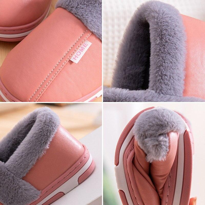 Women's Home Slippers Plush Warm House Shoes Non-Slip Soft Winter Indoors Bedroom Couples Floor Slipper Comfy Warm Memory Foam Faux Fur Indoor Outdoor Non Slip Winter Home Shoes Stevvex
