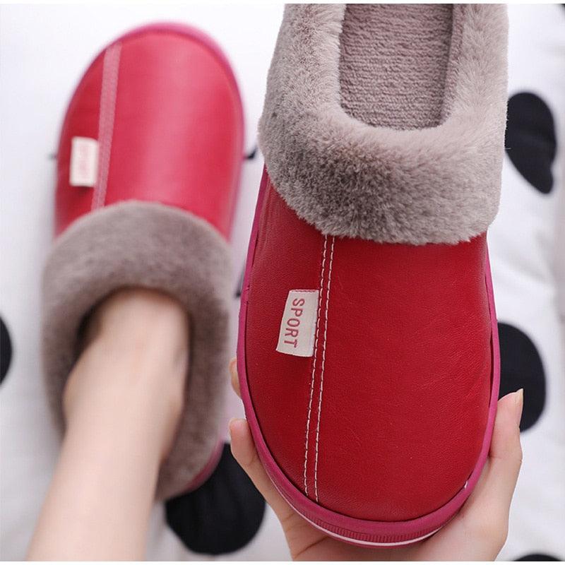 Women's Home Slippers Plush Warm House Shoes Non-Slip Soft Winter Indoors Bedroom Couples Floor Slipper Comfy Warm Memory Foam Faux Fur Indoor Outdoor Non Slip Winter Home Shoes Stevvex