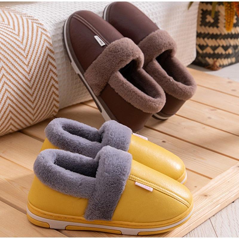 Women's Home Slippers Plush Warm House Shoes Non-Slip Soft Winter Indoors Bedroom Couples Floor Slipper Comfy Warm Memory Foam Faux Fur Indoor Outdoor Non Slip Winter Home Shoes Stevvex