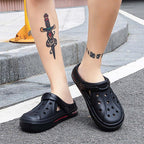 Women's Home Summer Flip Flops Sandals Luxury Men's Shoe Garden Clogs Summer Sandals Lightweight Non Slip Walking Sport Shoes Unisex Adults Clog For Pool Beach Yard Stevvex