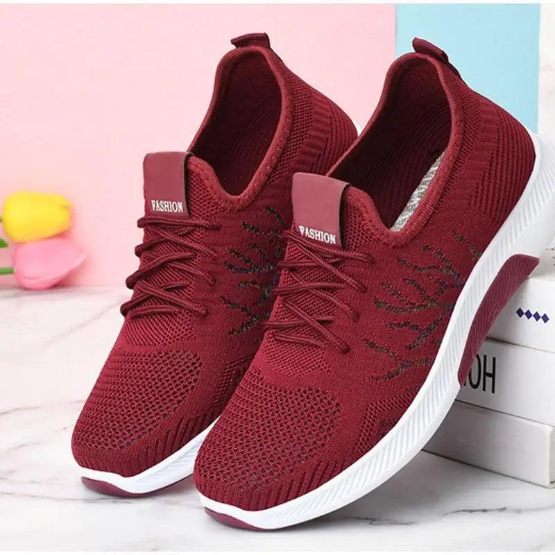 Women's Mesh Breathable Sneakers Casual Spring Elegant Soft Luxury Style Women Sneakers Stevvex