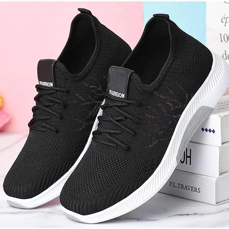 Women's Mesh Breathable Sneakers Casual Spring Elegant Soft Luxury Style Women Sneakers Stevvex