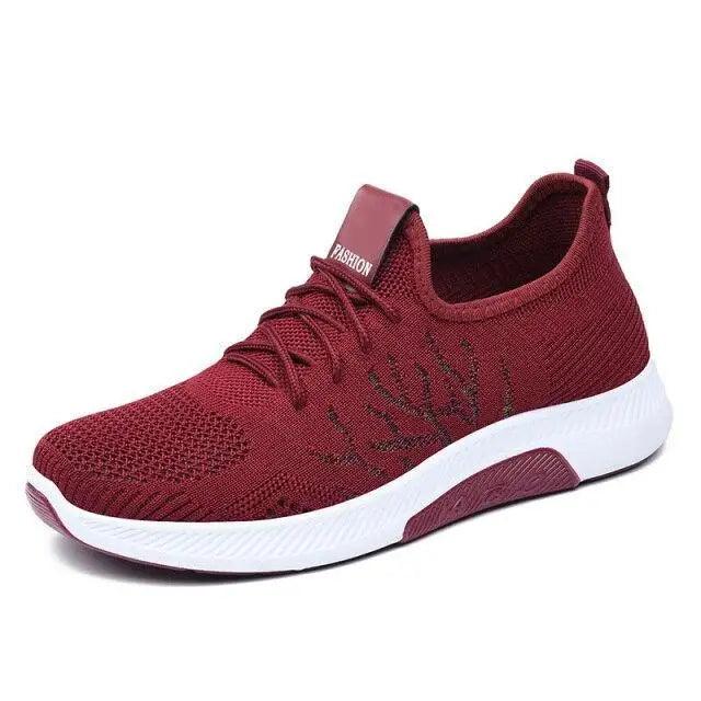 Women's Mesh Breathable Sneakers Casual Spring Elegant Soft Luxury Style Women Sneakers Stevvex