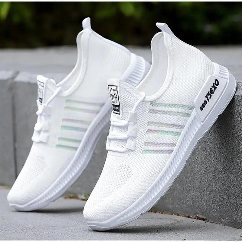 Women's Mesh Breathable Sneakers Casual Spring Elegant Soft Luxury Style Women Sneakers Stevvex