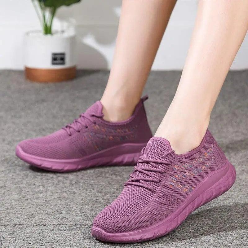 Women's Mesh Breathable Sneakers Casual Spring Elegant Soft Luxury Style Women Sneakers Stevvex