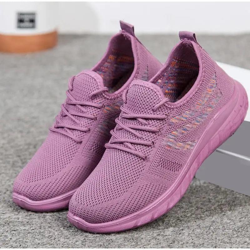 Women's Mesh Breathable Sneakers Casual Spring Elegant Soft Luxury Style Women Sneakers Stevvex